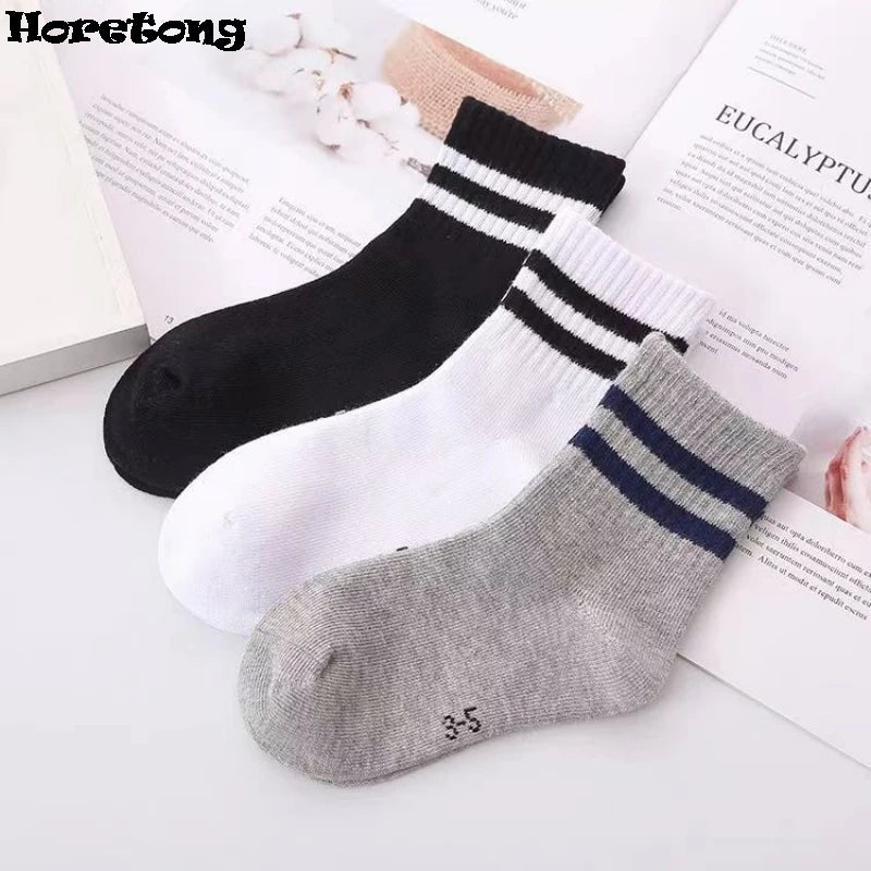 Horetong 5 Pairs Cotton Student Sport Socks