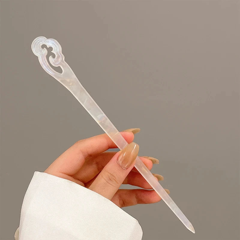 Romantic Moonstone Star & Moon Hair Stick