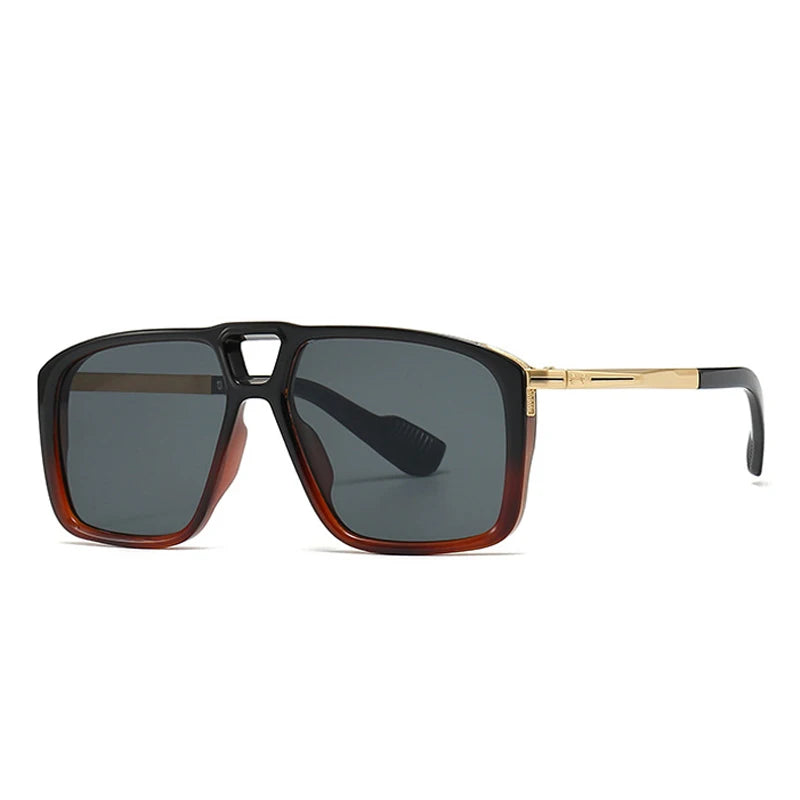 Retro Double Bridge Pilot Sunglasses