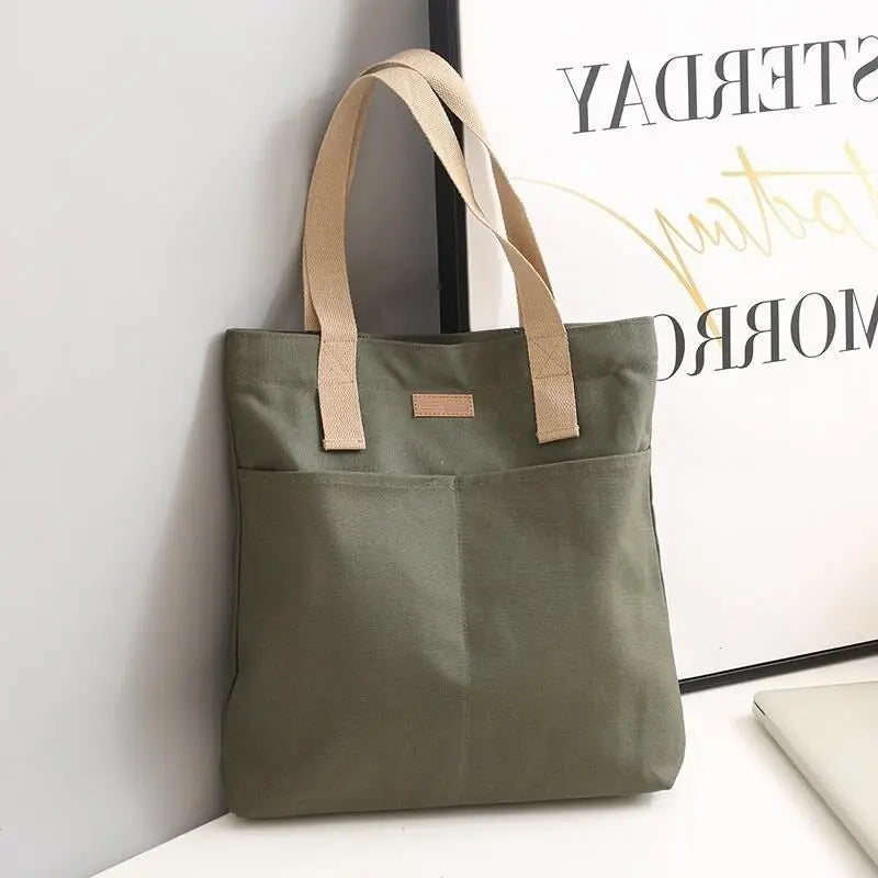 Canvas Large Capacity Tote Bag
