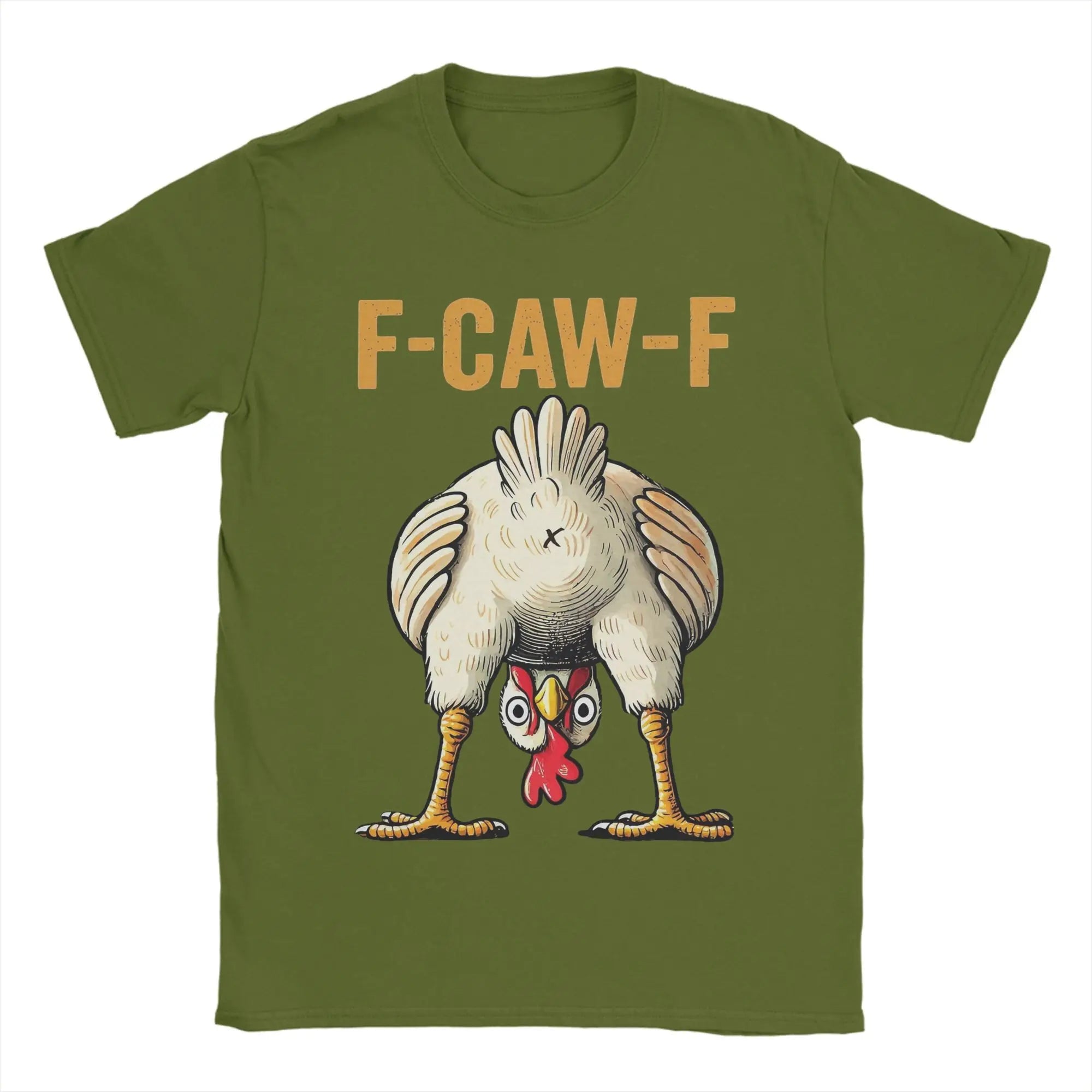 Funny F-Caw-F Chicken Graphic T-Shirt | Unisex Pure Cotton Casual Tee