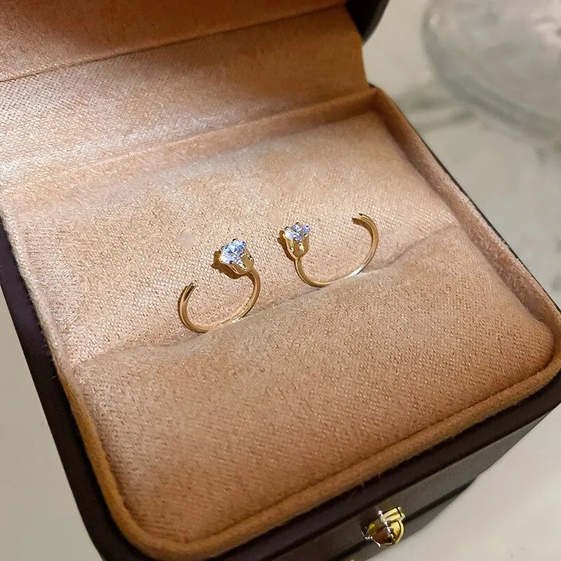 10mm Round Hoop Earrings for Women