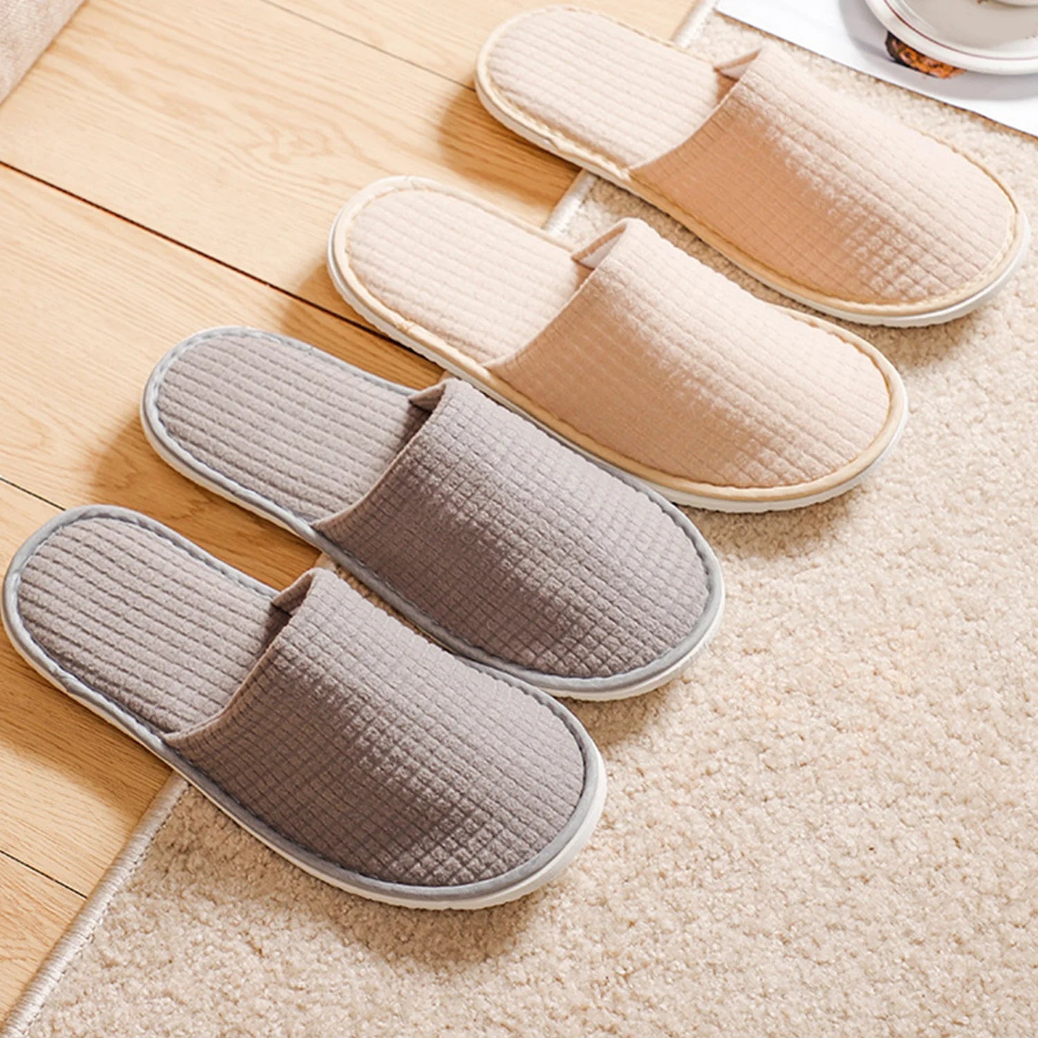 1 Pair Unisex Disposable Slippers