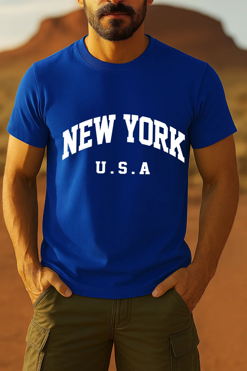 Men’s Urban Casual Letter Print T-Shirt – Short Sleeve Summer Tee