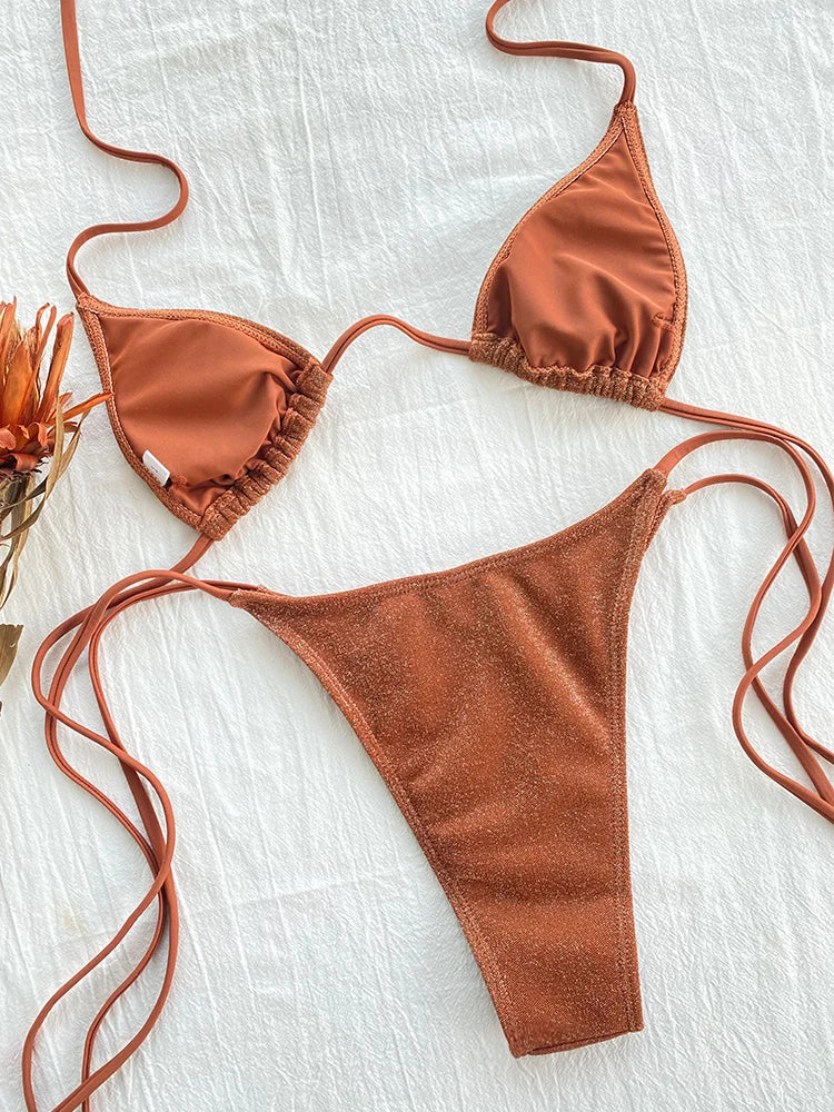 Bandage Two-Piece Swimsuit for Women