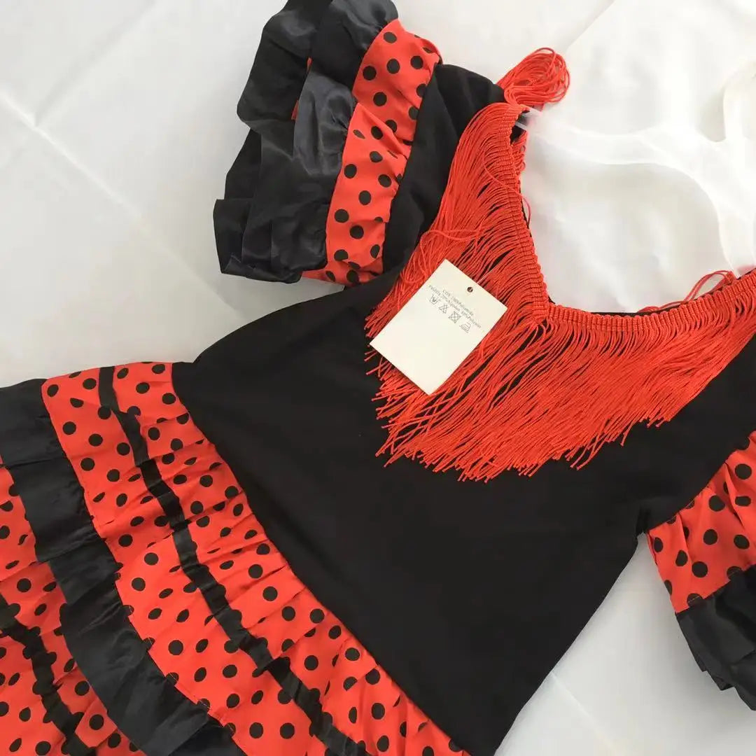 Spanish Flamenco Dancer Costume for Girls