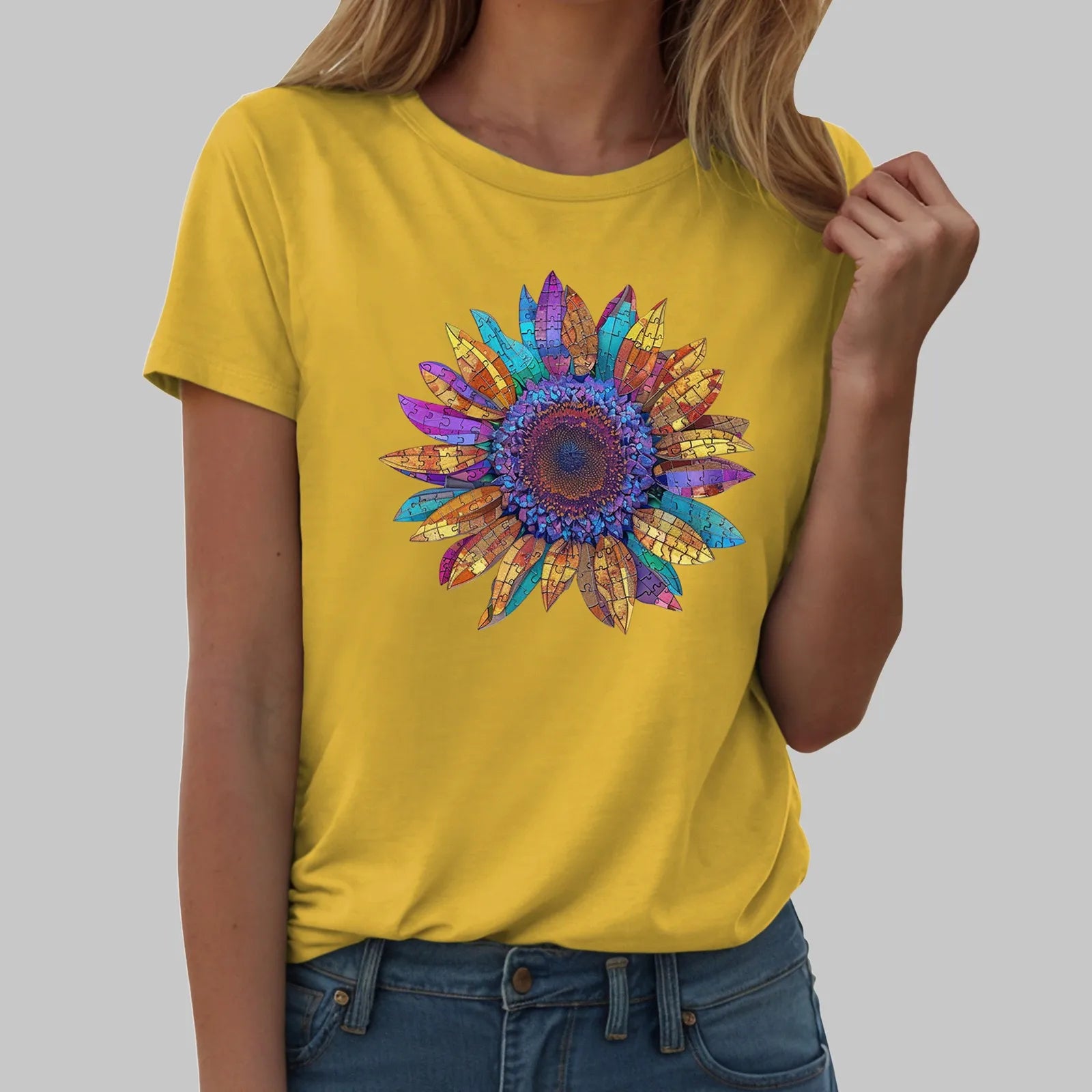 Sunflower Graphic T-Shirt for Women