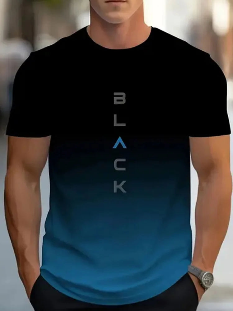 Simple Printed Oversized Men’s T-Shirt – Casual Summer Top