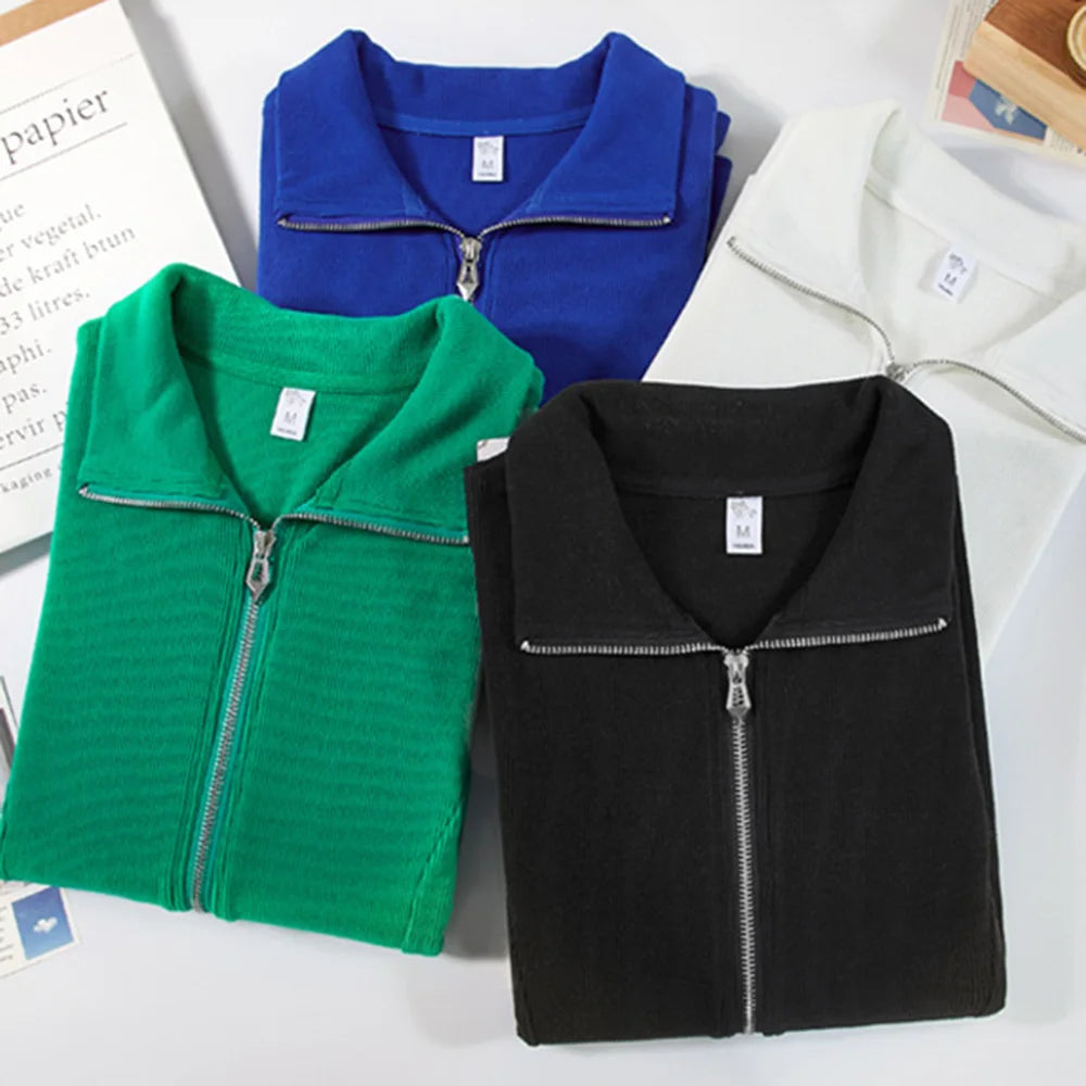 Women’s Turn-Down Collar Long Sleeve Top for Spring & Summer