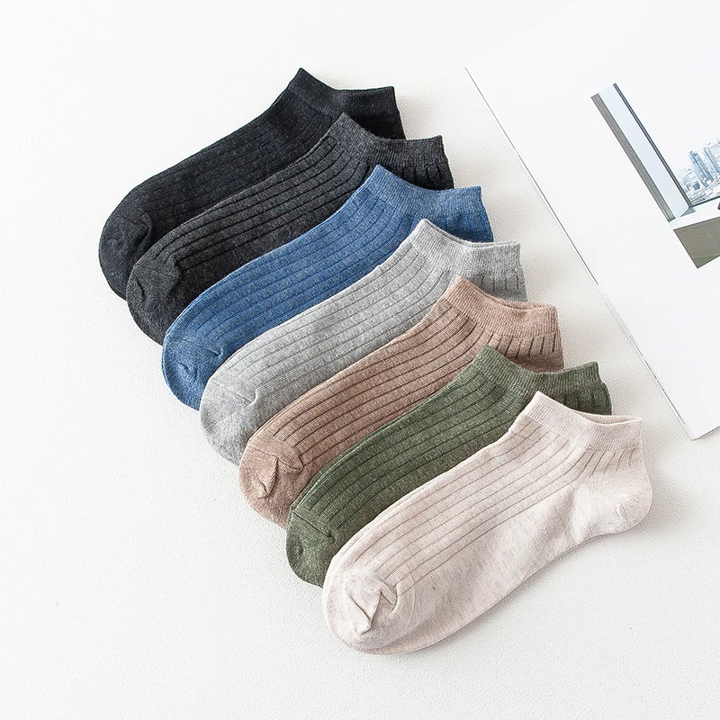 Women’s Solid Casual Cotton Ankle Socks - Amazing G