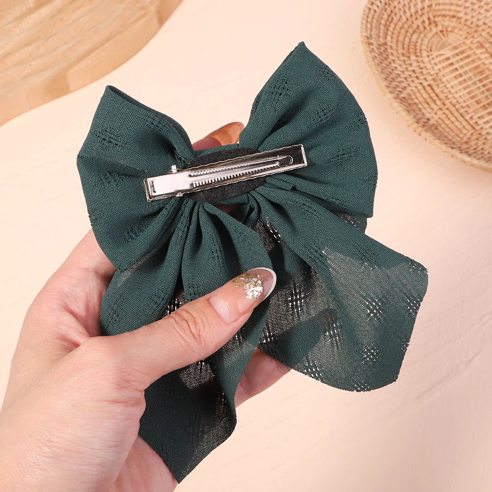 2-Piece Bowknot Hair Clip Set for Women & Girls