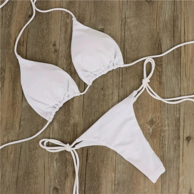 Summer Swimsuit Women’s Sexy Bikini Set with Padded Bra