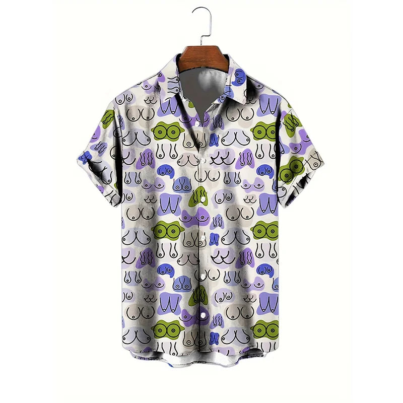 Men’s Cool Hentai Graphic Shirt – Short Sleeve