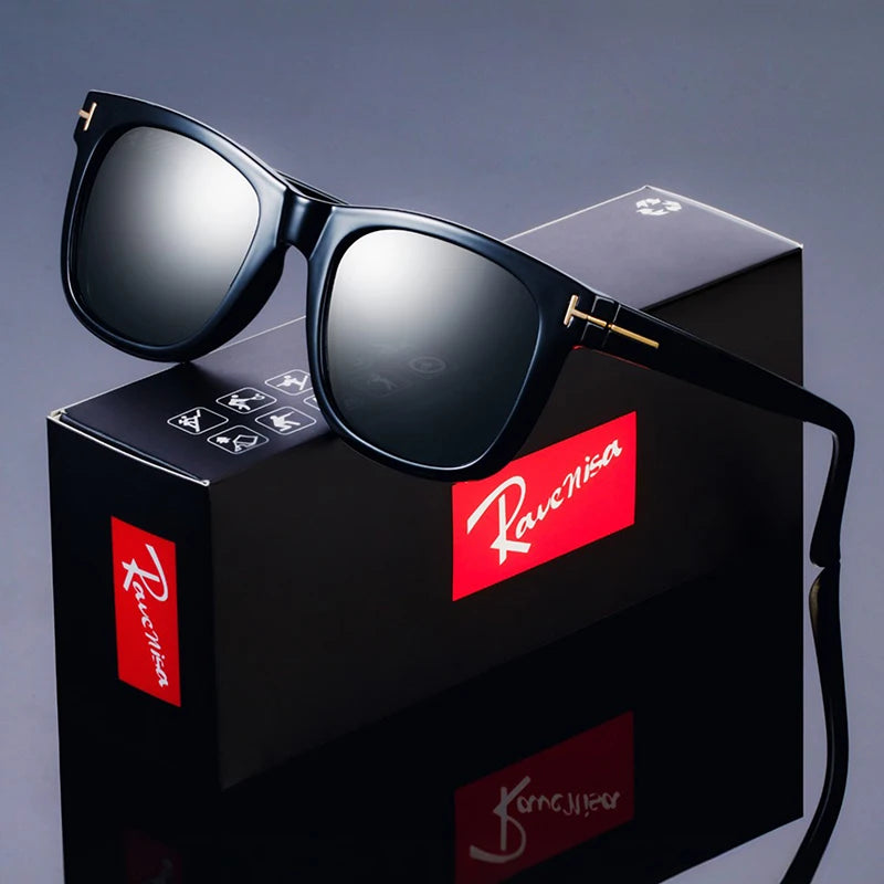 Fashion Square Polarized Sunglasses for Men – Luxury Designer UV400 Eyewear