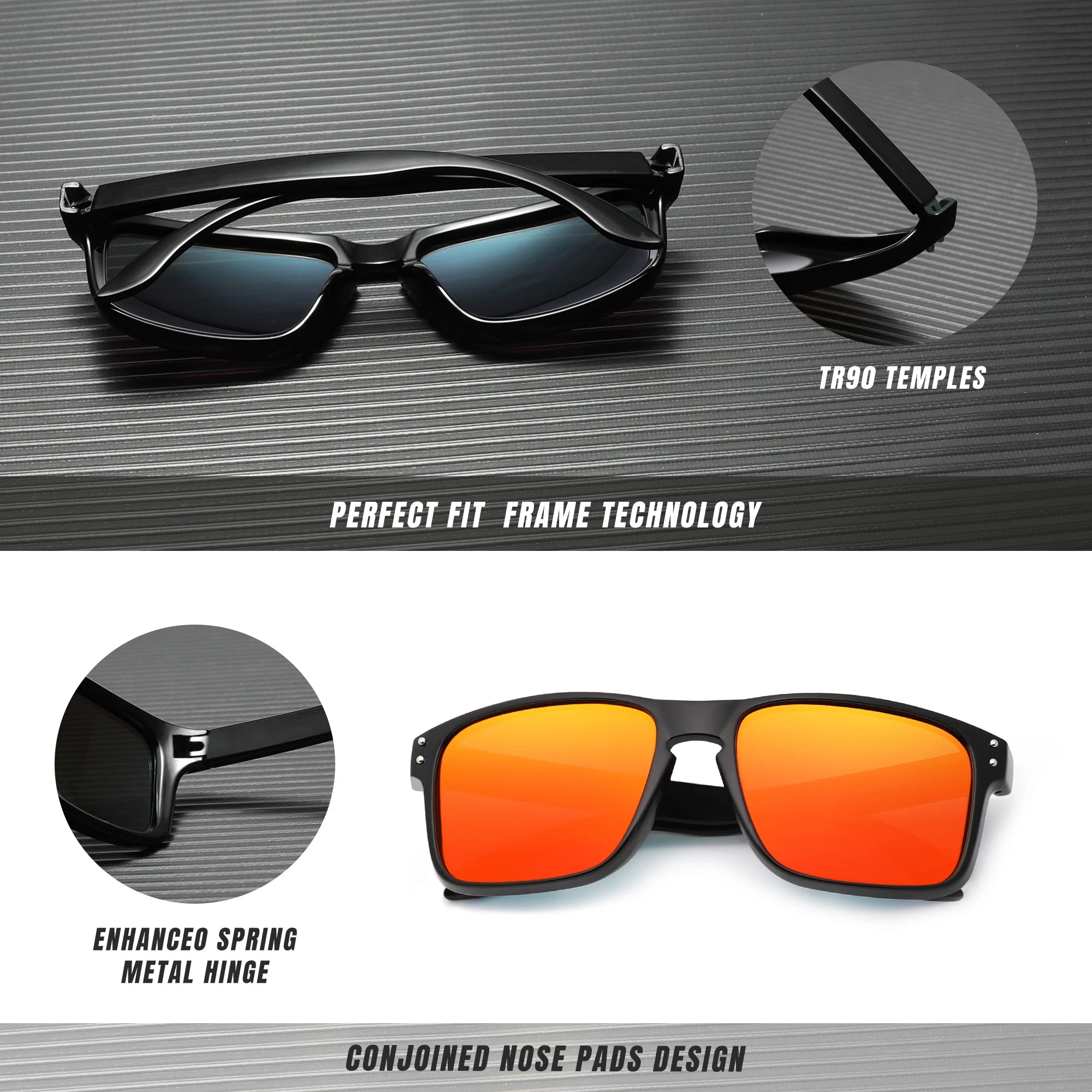 3PCS Casual Outdoor Vacation Sunglasses Set