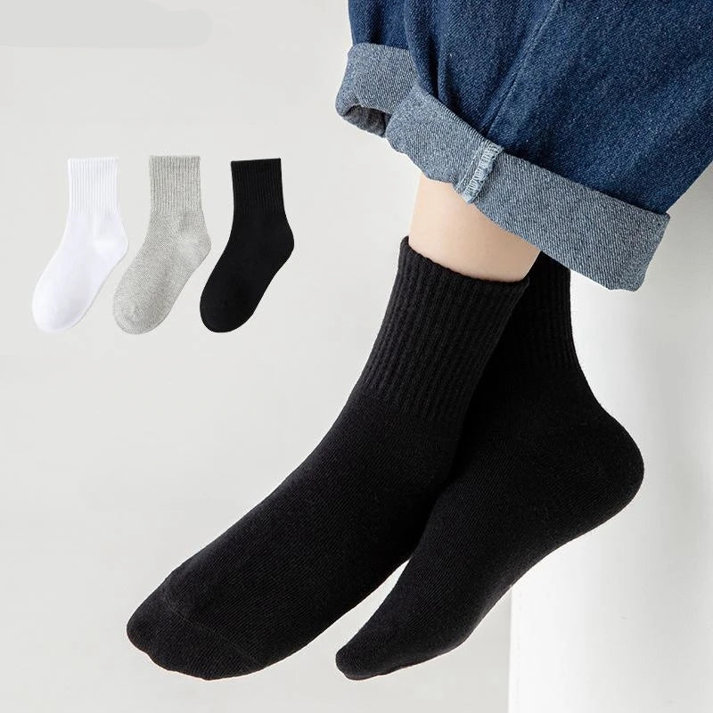 Horetong 5 Pairs Cotton Student Sport Socks