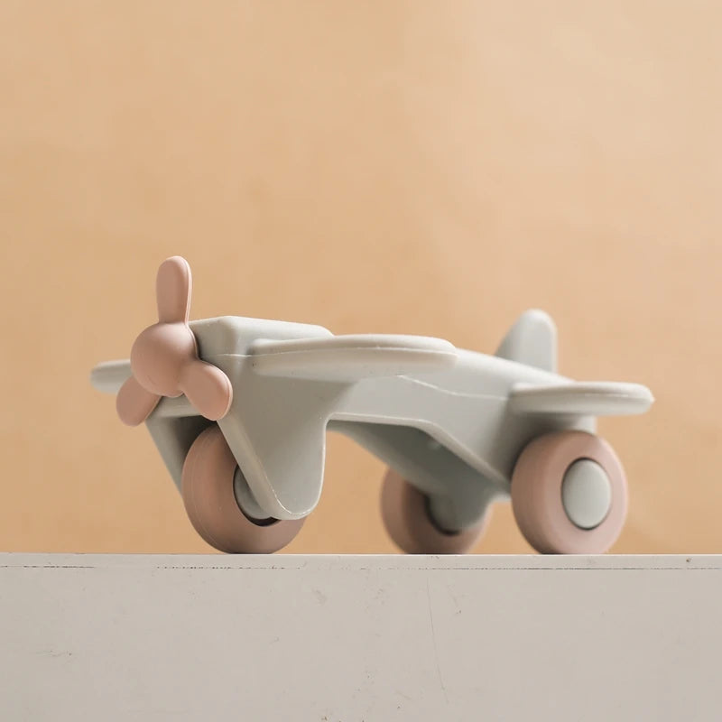 Silicone Car Teether Toy Educational Baby Teething Block