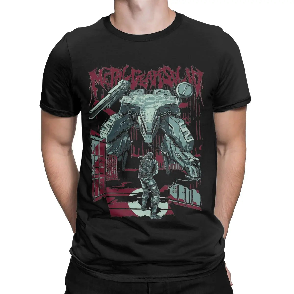 Metal Gear Solid 3 Snake & Raiden Graphic T-Shirt | Cotton Casual Game Tee