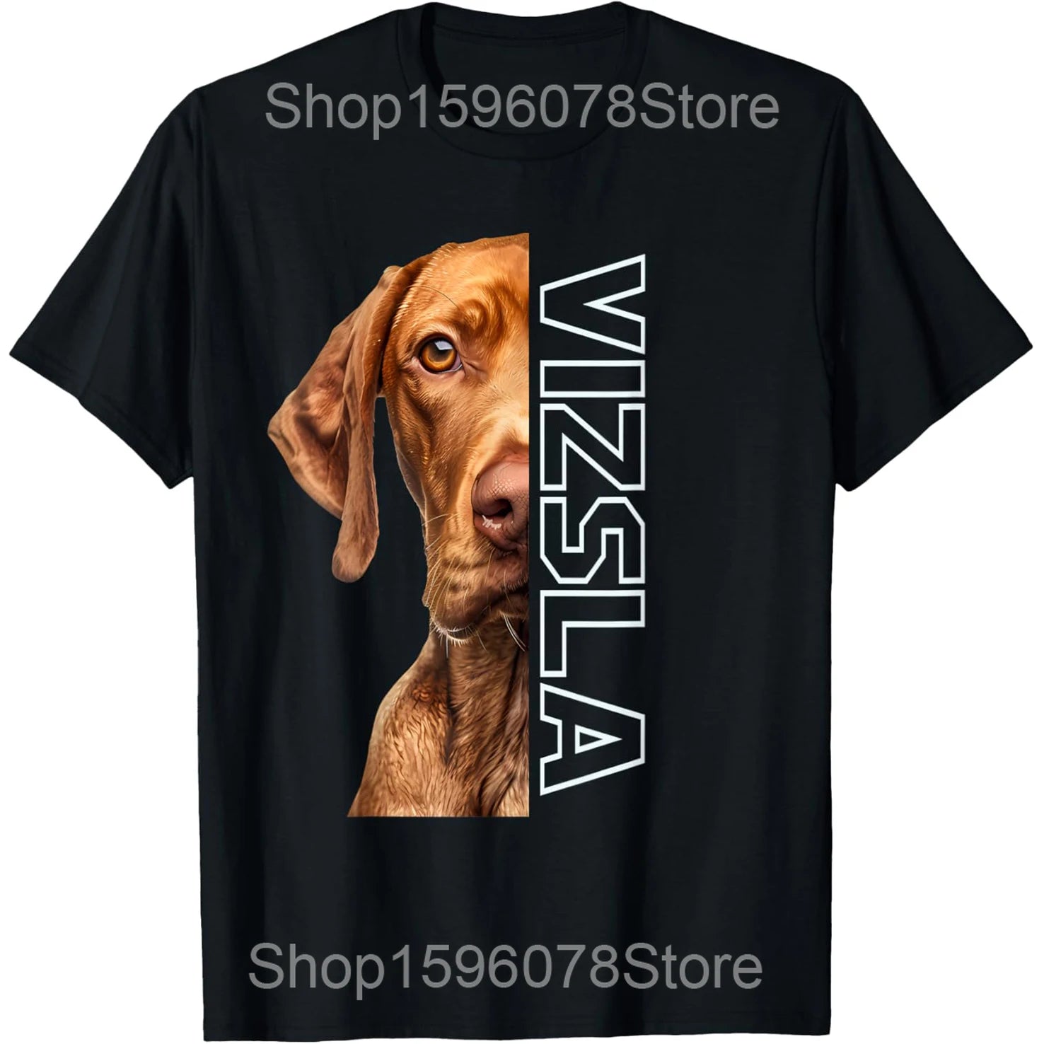 Vizsla Japanese Wave Funny Surf Dog T-Shirt | Unisex Cotton Streetwear Tee
