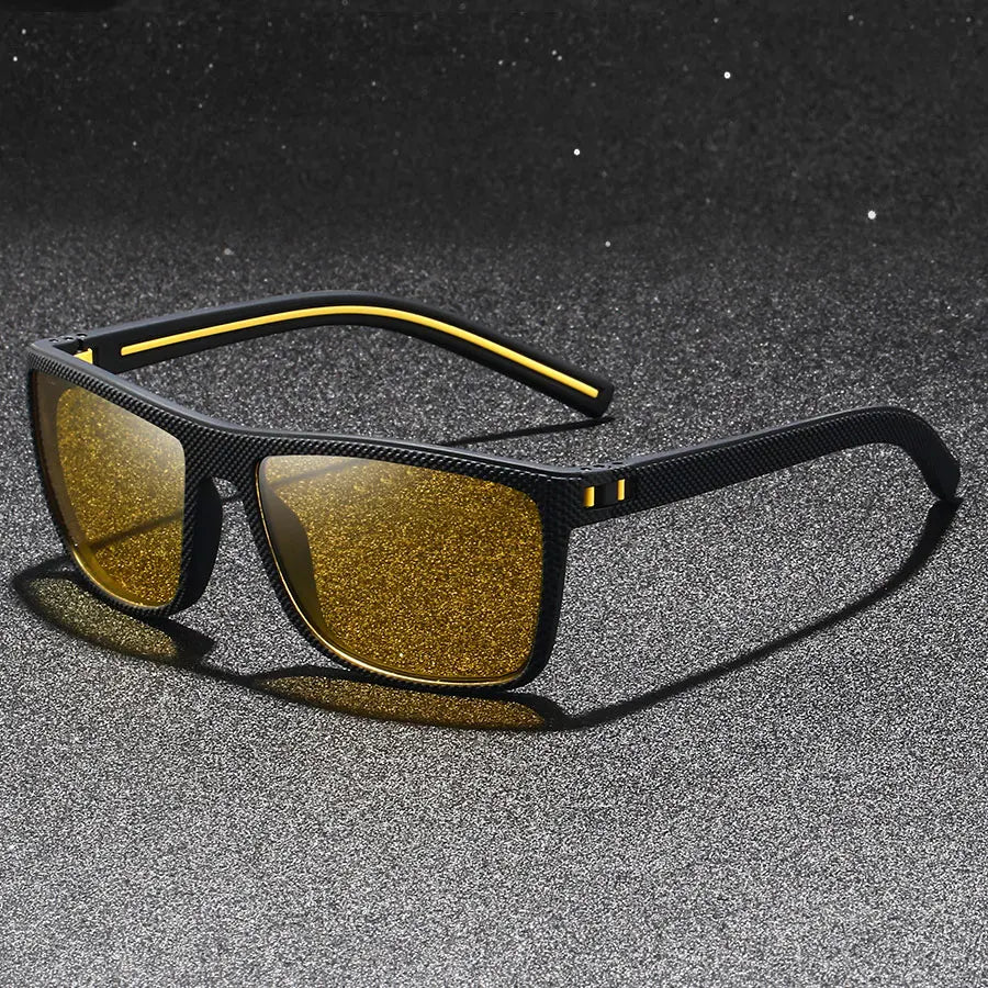 Fashion Vintage Square Colorful Unisex Night Vision Glasses