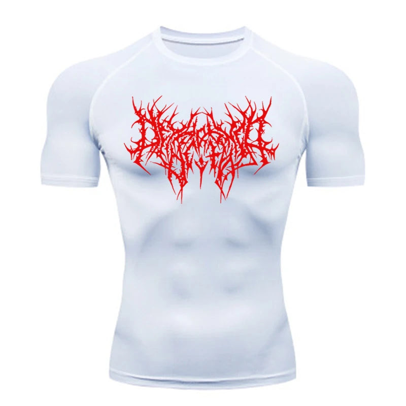 2024 Thorns Print Gym Tight T-Shirt Men&