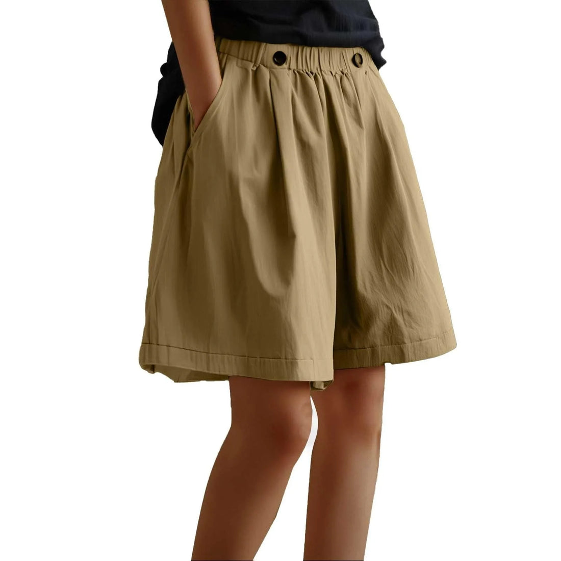 Women’s Summer Loose Wide-Leg Shorts | High Waist Casual Jogging & Beach Shorts