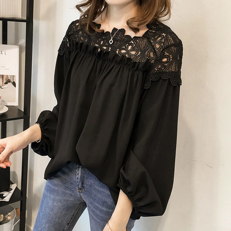 Women’s Loose Fit Long Sleeve O-Neck Top