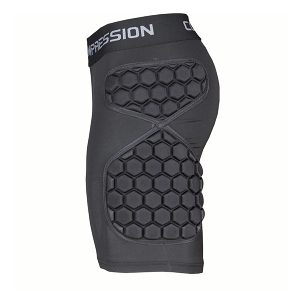 EVA Padded Goalkeeper & Training Shorts | Hip Protection for Soccer, Rugby, and Skateboard Sports