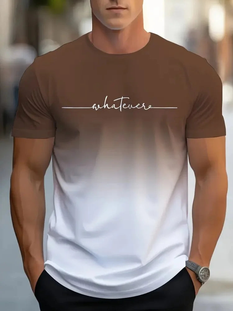 Simple Printed Oversized Men’s T-Shirt – Casual Summer Top