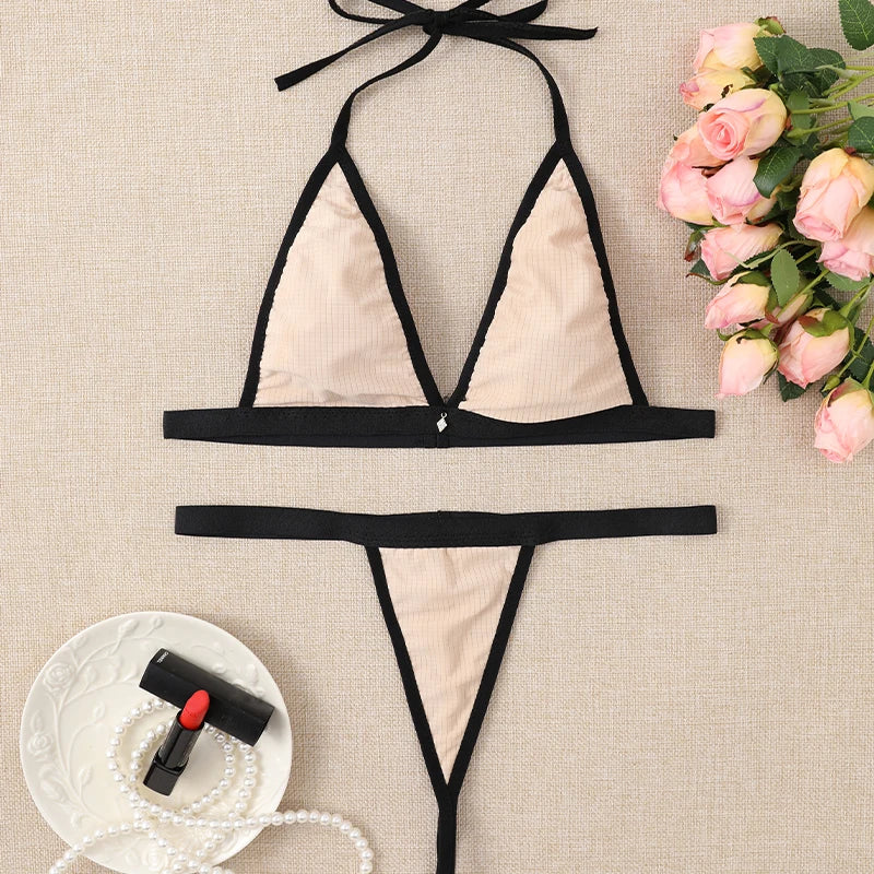 Women’s Micro Bikini Sexy Brazilian Thong Swimwear Set