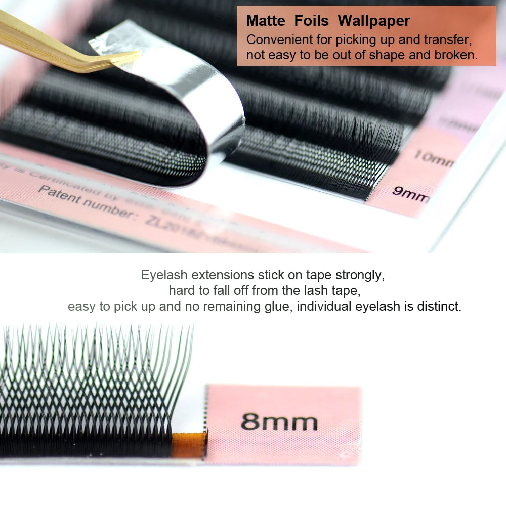 YY Shape Double/Three Split Tips Triple Top Interlaced Root Eyelash Extensions - Amazing G