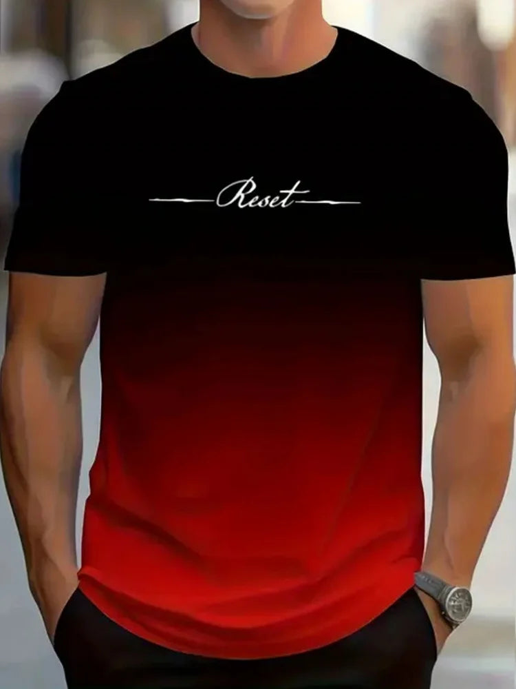 Simple Printed Oversized Men’s T-Shirt – Casual Summer Top