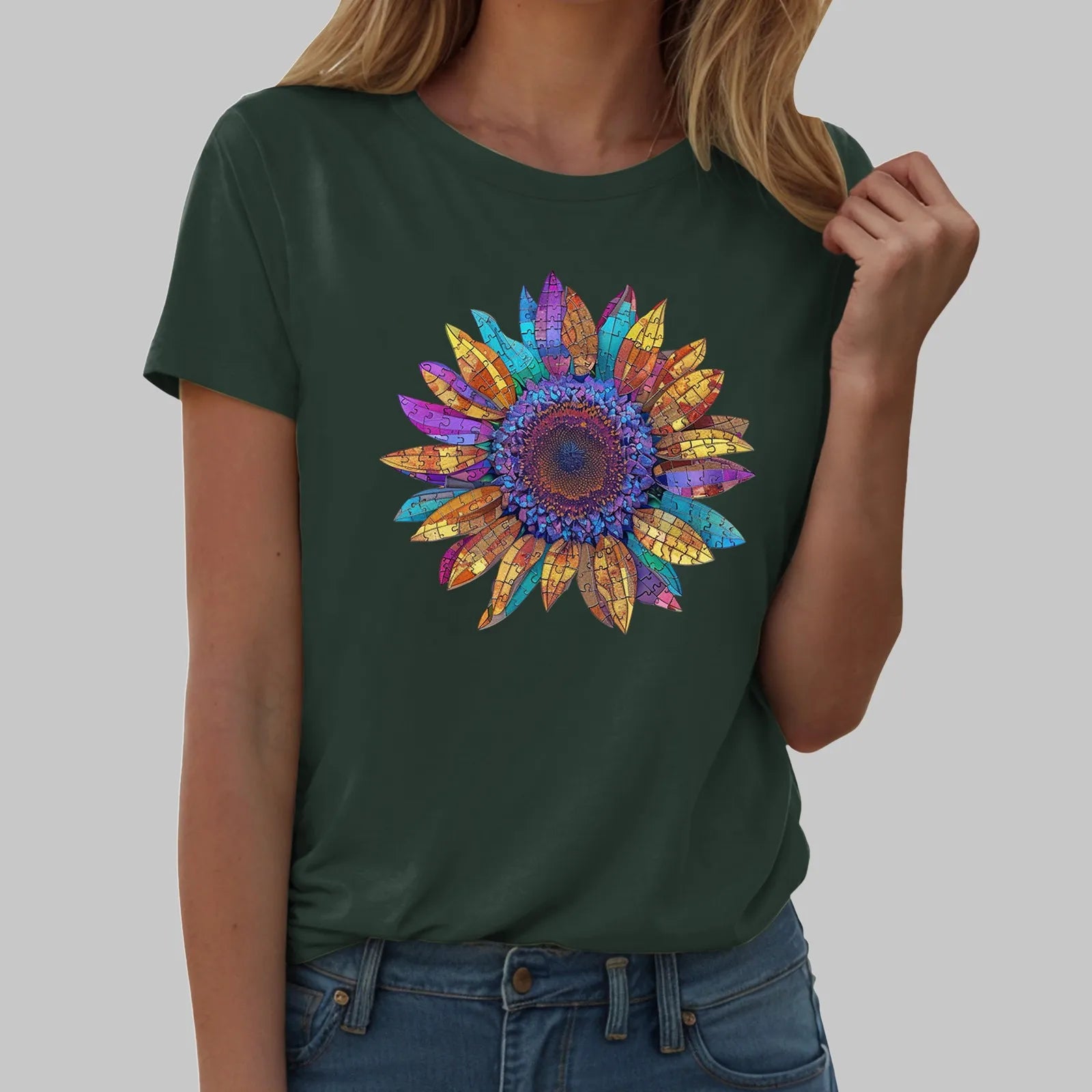 Sunflower Graphic T-Shirt for Women
