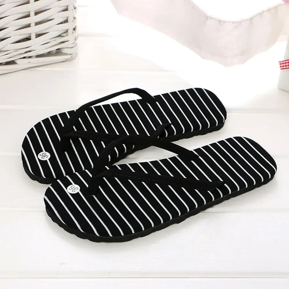Summer Leopard Rubber Flip-Flops