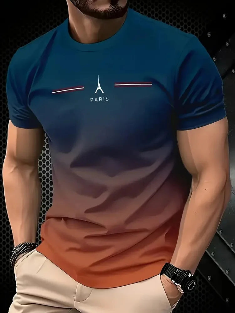 Simple Printed Oversized Men’s T-Shirt – Casual Summer Top