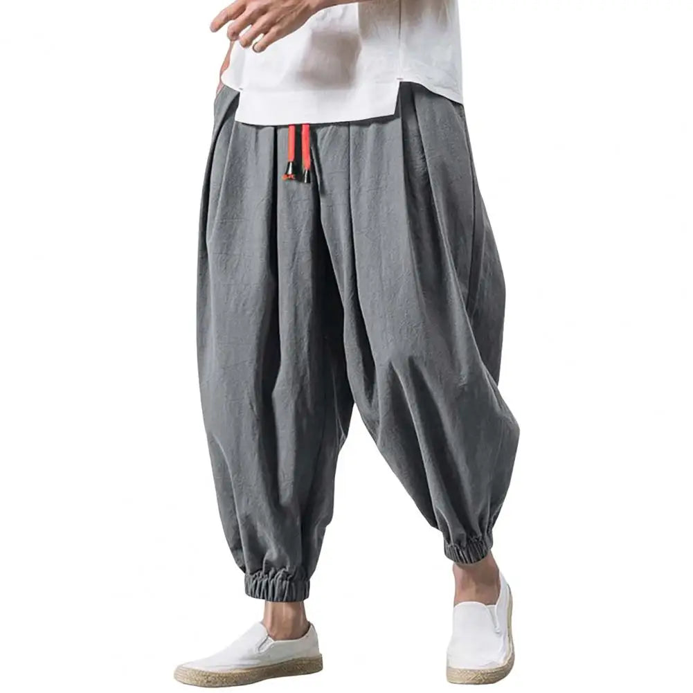 Men’s Baggy Casual Drawstring Harem Pants