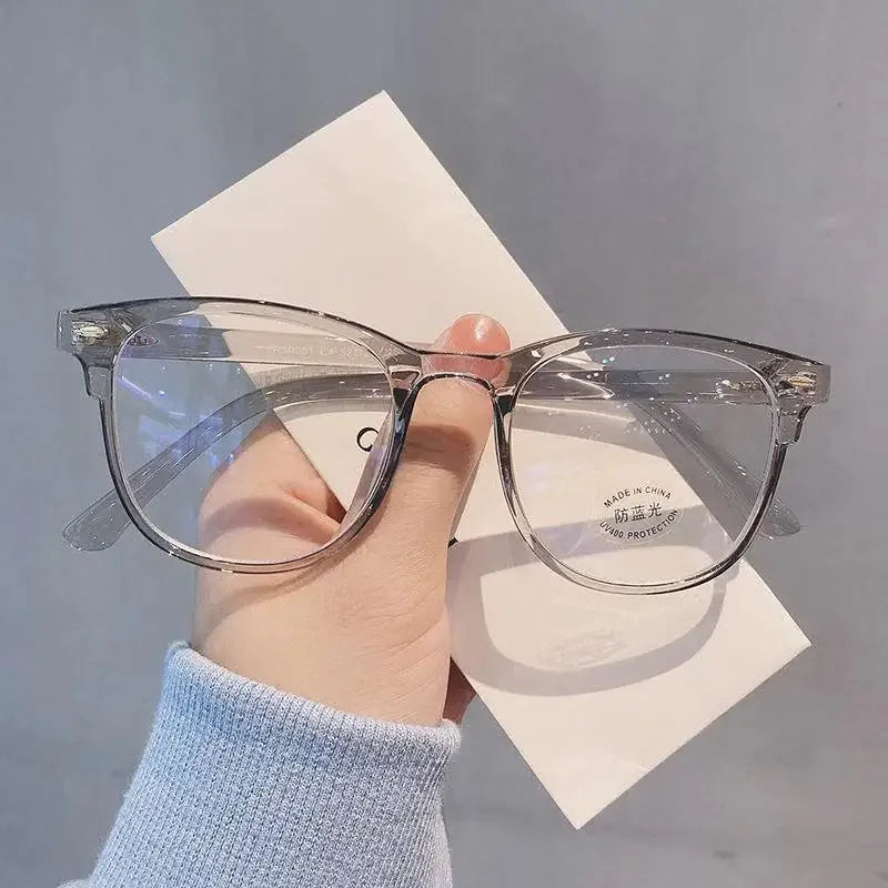 Anti-Blue Light Square Glasses – Unisex Transparent Frame Computer Spectacles