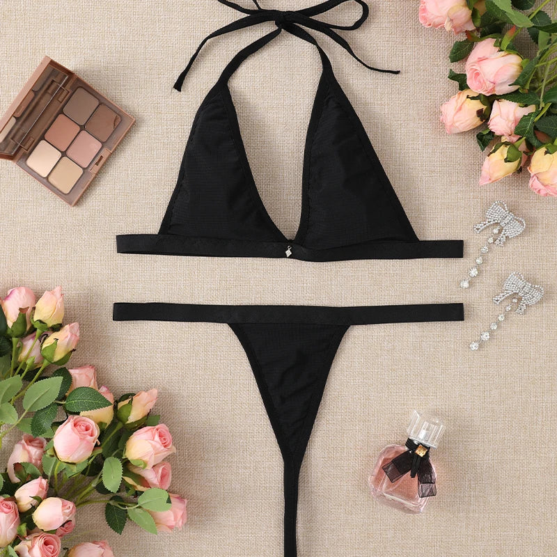 Women’s Micro Bikini Sexy Brazilian Thong Swimwear Set