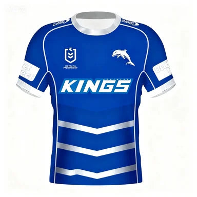 Men’s 3D Print Sports Training T-Shirt | Breathable Rugby Style Casual Jersey