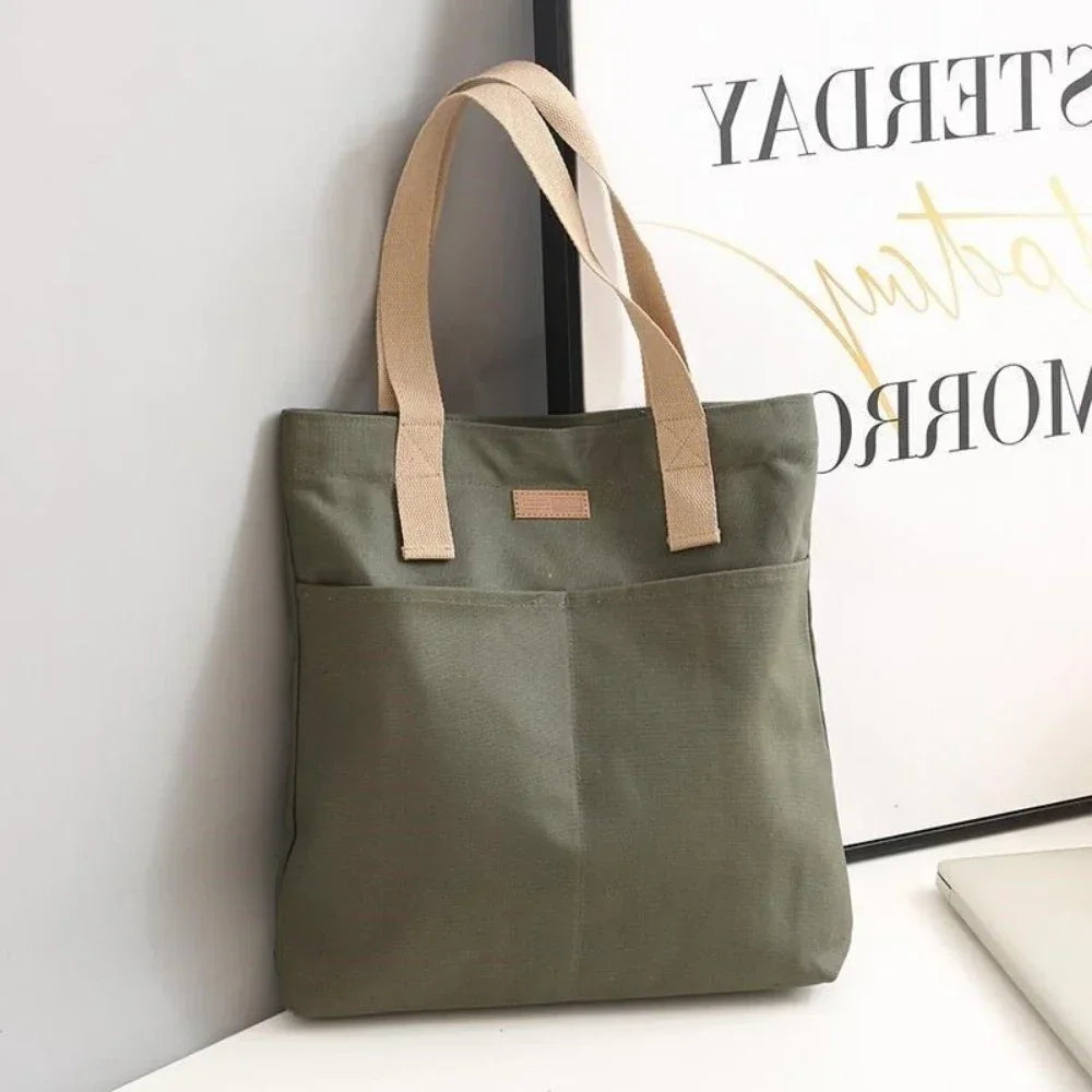 Canvas Large Capacity Commuter Tote