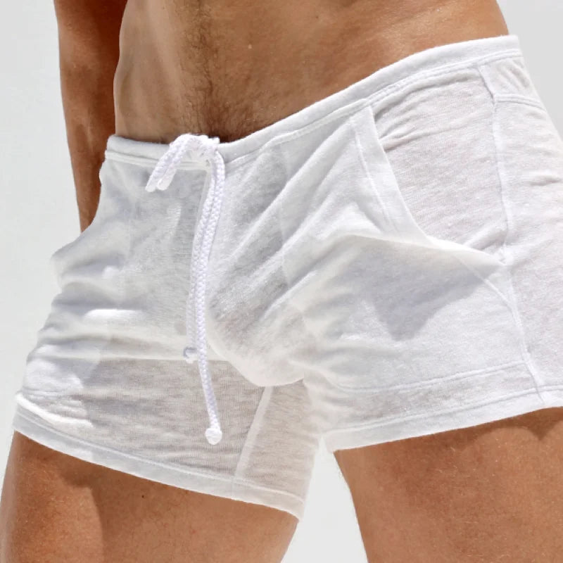 Men’s Light Bamboo-Style Knitted Lounge Shorts