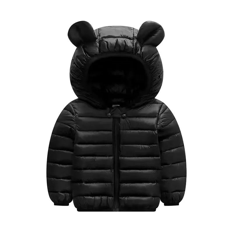 Kids Dinosaur Hooded Down Jacket