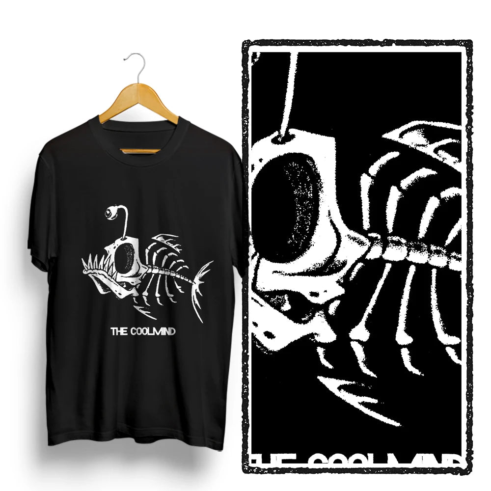 Bonefish Skull Deep Sea Fish Skeleton T-Shirt | Funny Fisherman Oversized Tee