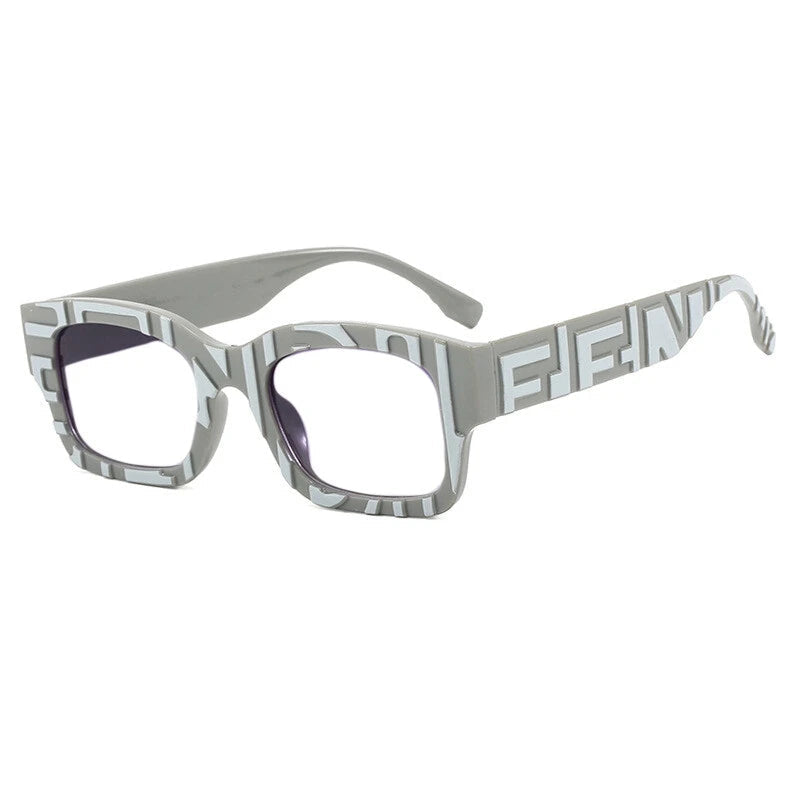Trendy Square Resin Reading Glasses – Women’s Fashion Stripe Spectacles