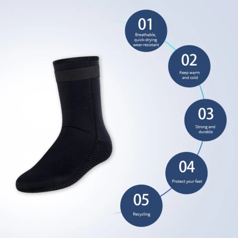 5mm Neoprene Diving Socks