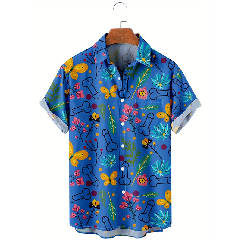 Men’s Cool Hentai Graphic Shirt – Short Sleeve