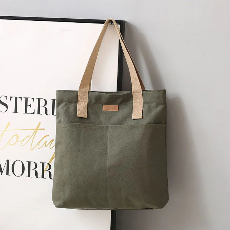 Canvas Large Capacity Tote Bag
