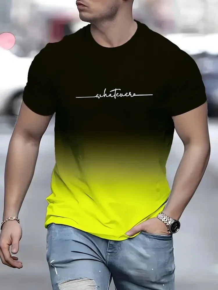 Simple Printed Oversized Men’s T-Shirt – Casual Summer Top
