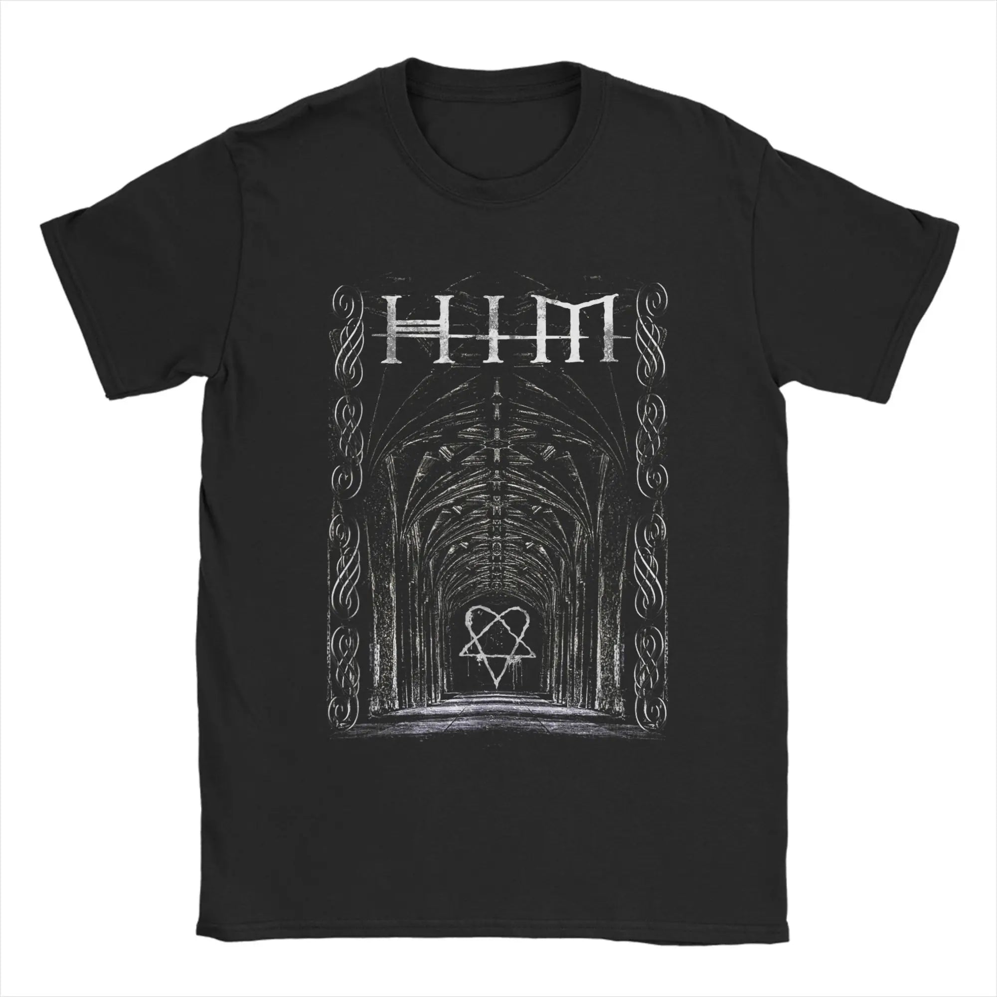 Harajuku Ville Valo Arch T-Shirt | HIM Band Inspired Aesthetic Tee