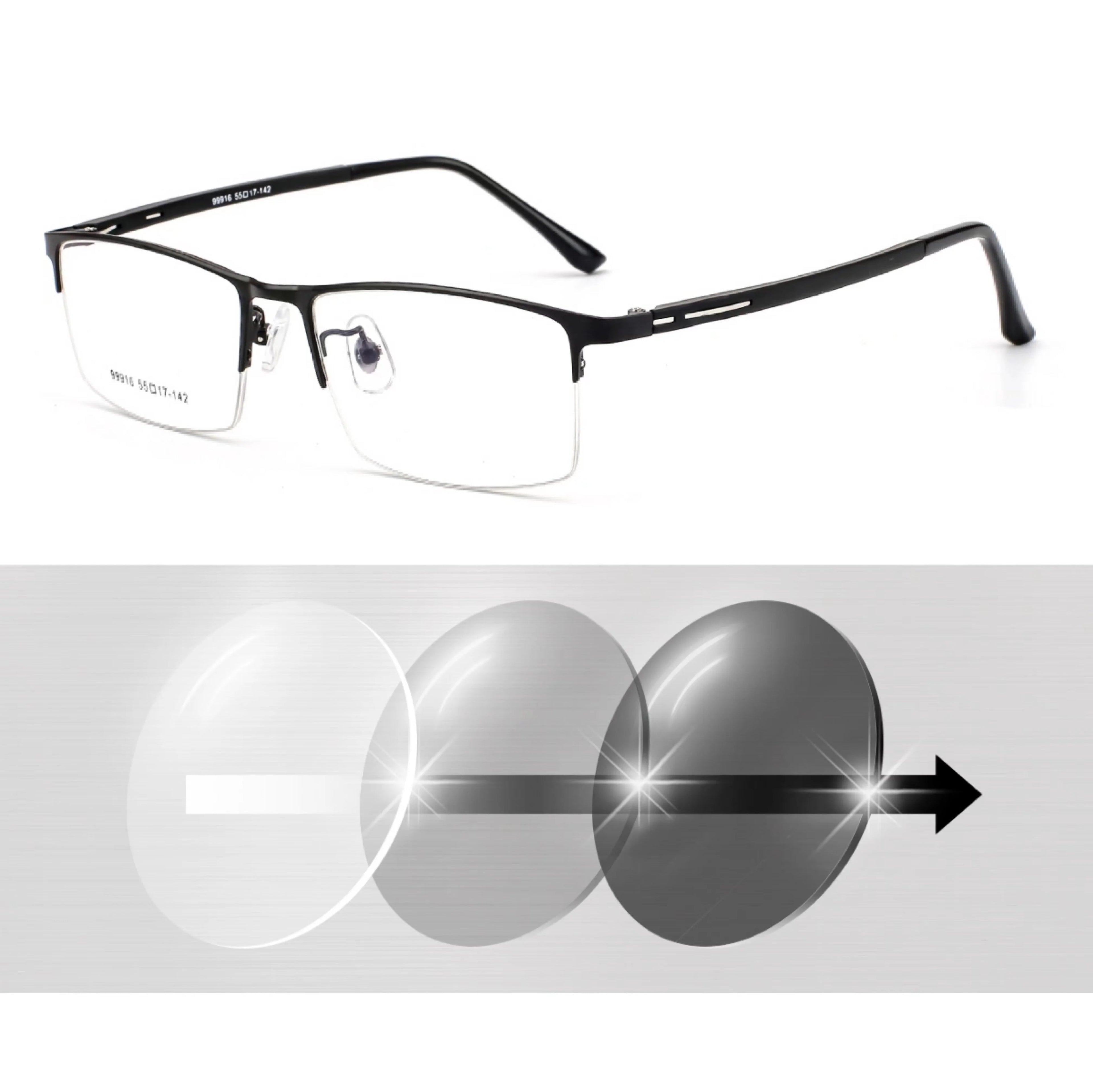 Photochromic Myopia Eyeglasses for Men